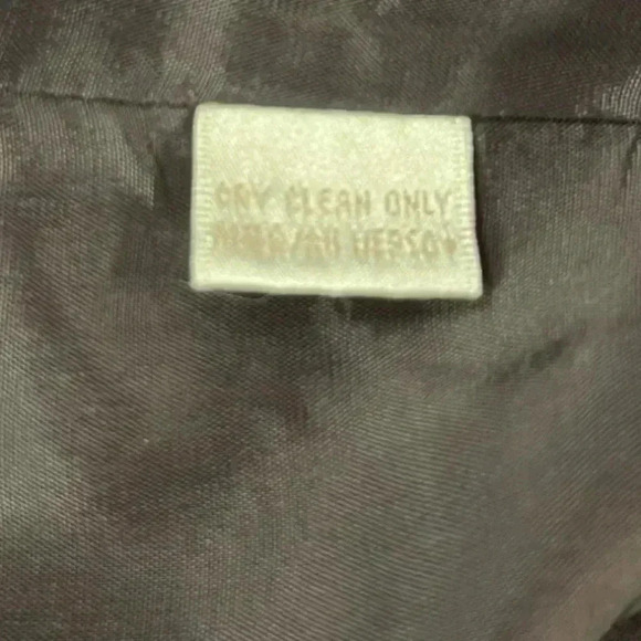 Dana Buchman 100% Silk Brown Lined Pencil Skirt Size 12 - Picture 12 of 14